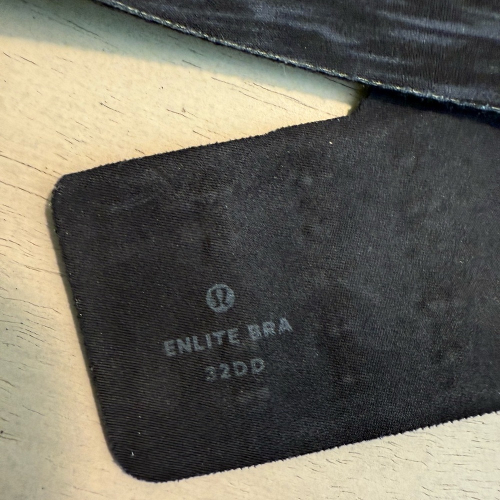 Lululemon Athletica Enlite Charcoal Cross-Back Sports Bra - Picture 5 of 5